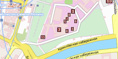 Stadtplan Großer Kremlpalast